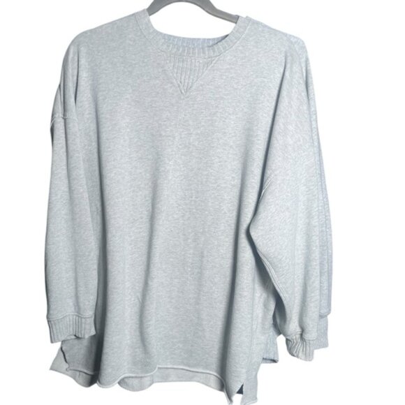 Sweaters - Aerie Medium Oversized Sweatshirt Grey Loungewear Casual Neutral Minimalist Tops
